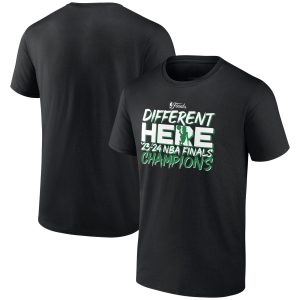 Boston Celtics 2024 Finals Champions Different Here Unisex T-Shirt - Black